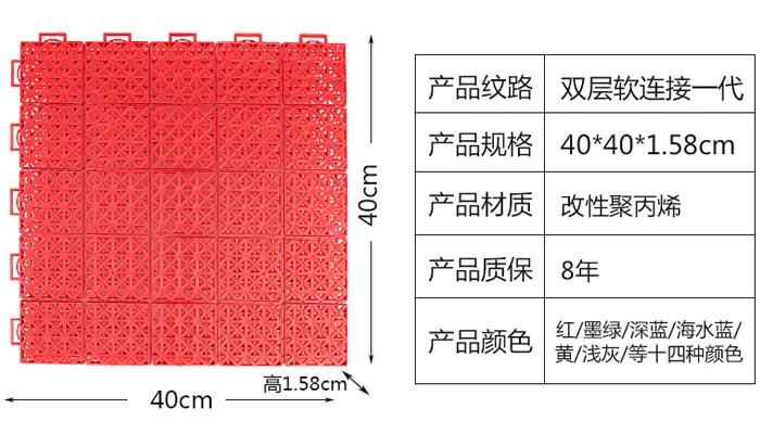 悬浮拼装地板（双层软连接一代）1